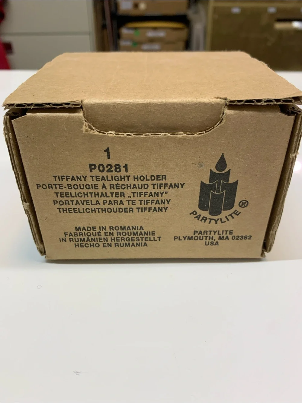 PARTYLITE Tiffany Tealight mosaic Candle Holder P0281 NEW in Box